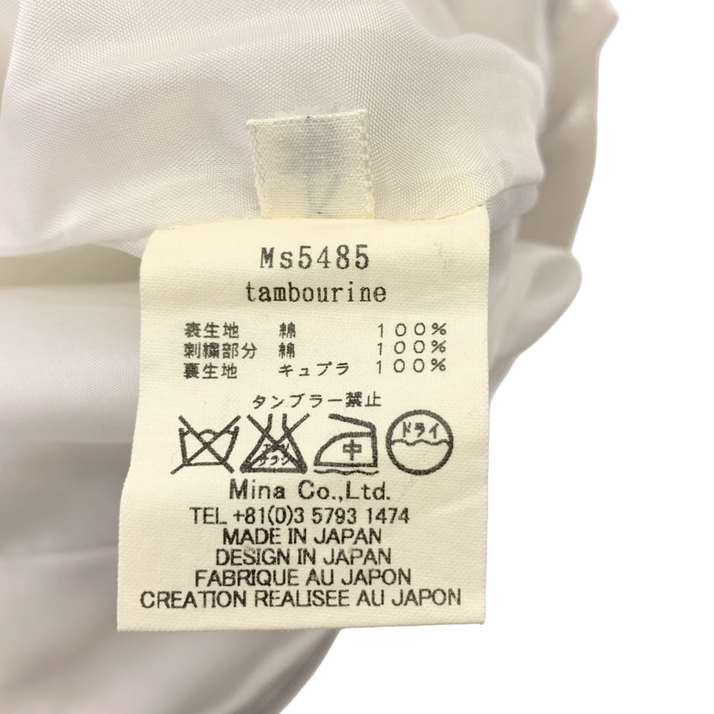 mina perhonen / 미나펠호넨 | tambourine / 탬버린 엠브로이드리 사이드 지퍼 스커트 / 총 안감 |