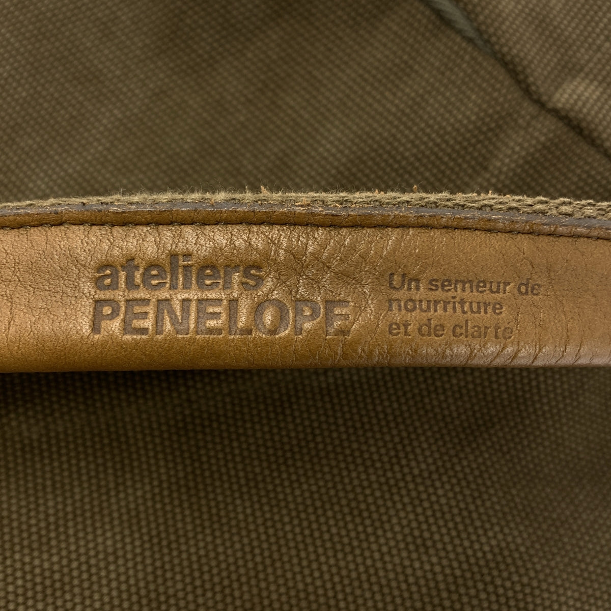 Ateliers PENELOPE | 皮革手把帆布手提包 / 男女通用 |