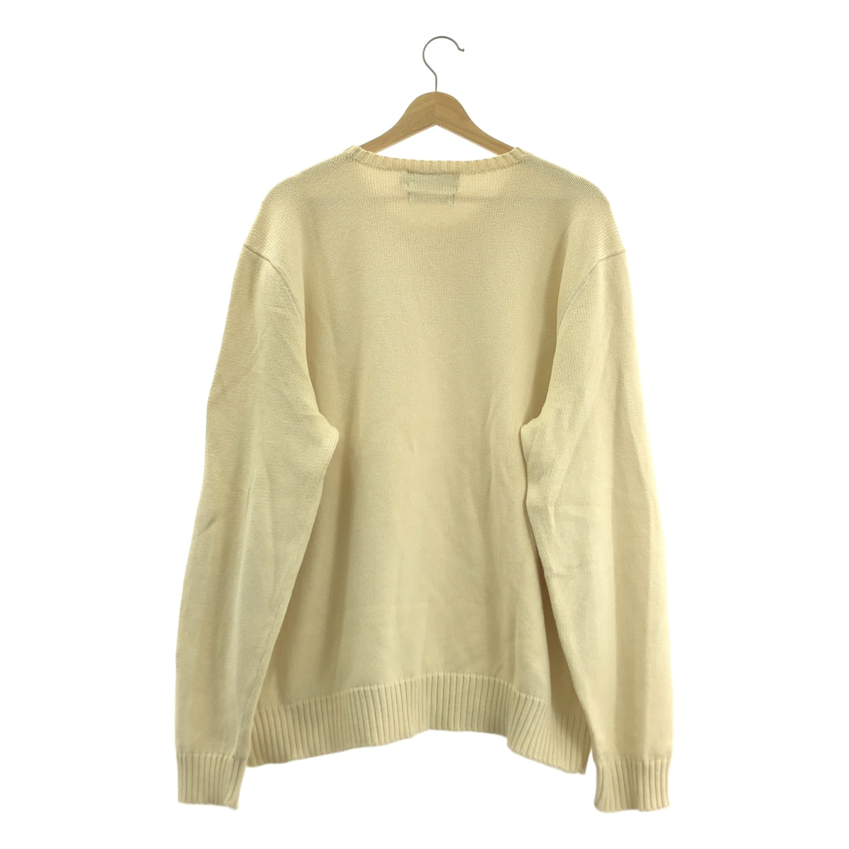 POLO BY RALPH LAUREN / 폴로바이랄 플로렌 | 1990s | 빈티지 EXCLUSIVE OF DECORATION 코튼 크루넥 니트 | L | 남성