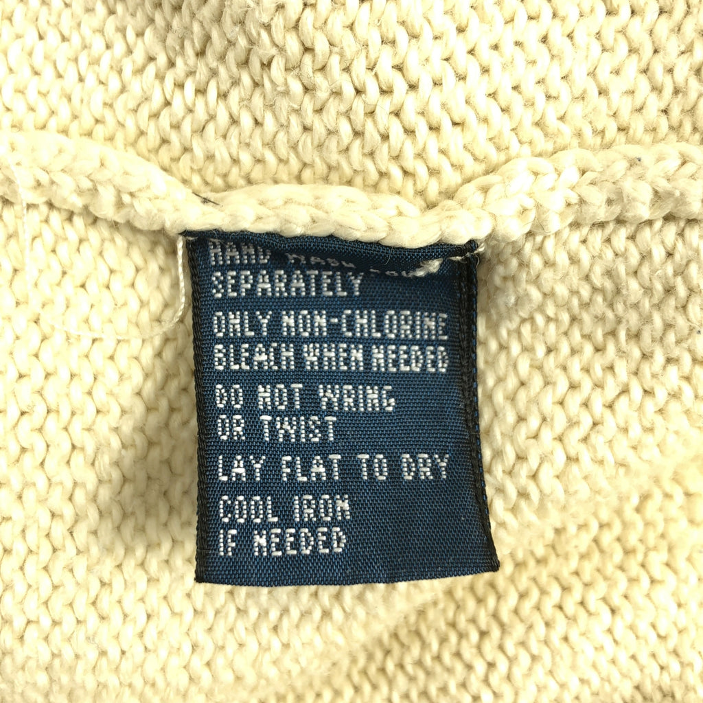 POLO BY RALPH LAUREN / 폴로바이랄 플로렌 | 1990s | 빈티지 EXCLUSIVE OF DECORATION 코튼 크루넥 니트 | L | 남성