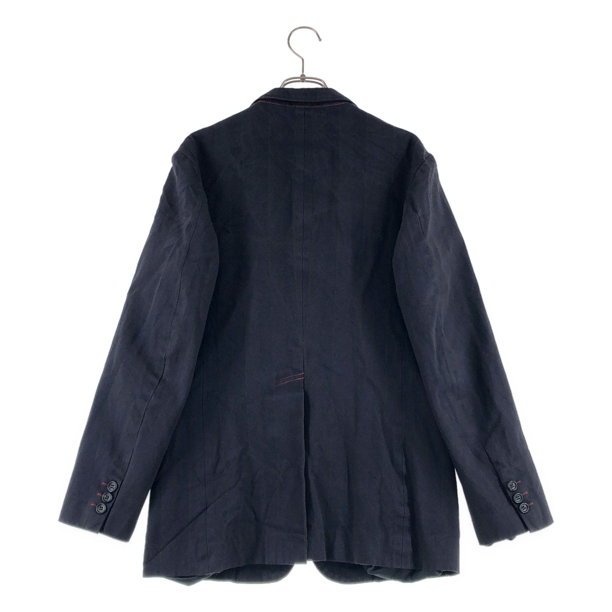 JUNYA WATANABE COMME des GARCONS MAN / ジュンヤワタナベコムデギャルソンマン | 2008AW | ナイロン コットン ツイル ストライプ 2B テーラードジャケット | S | メンズ