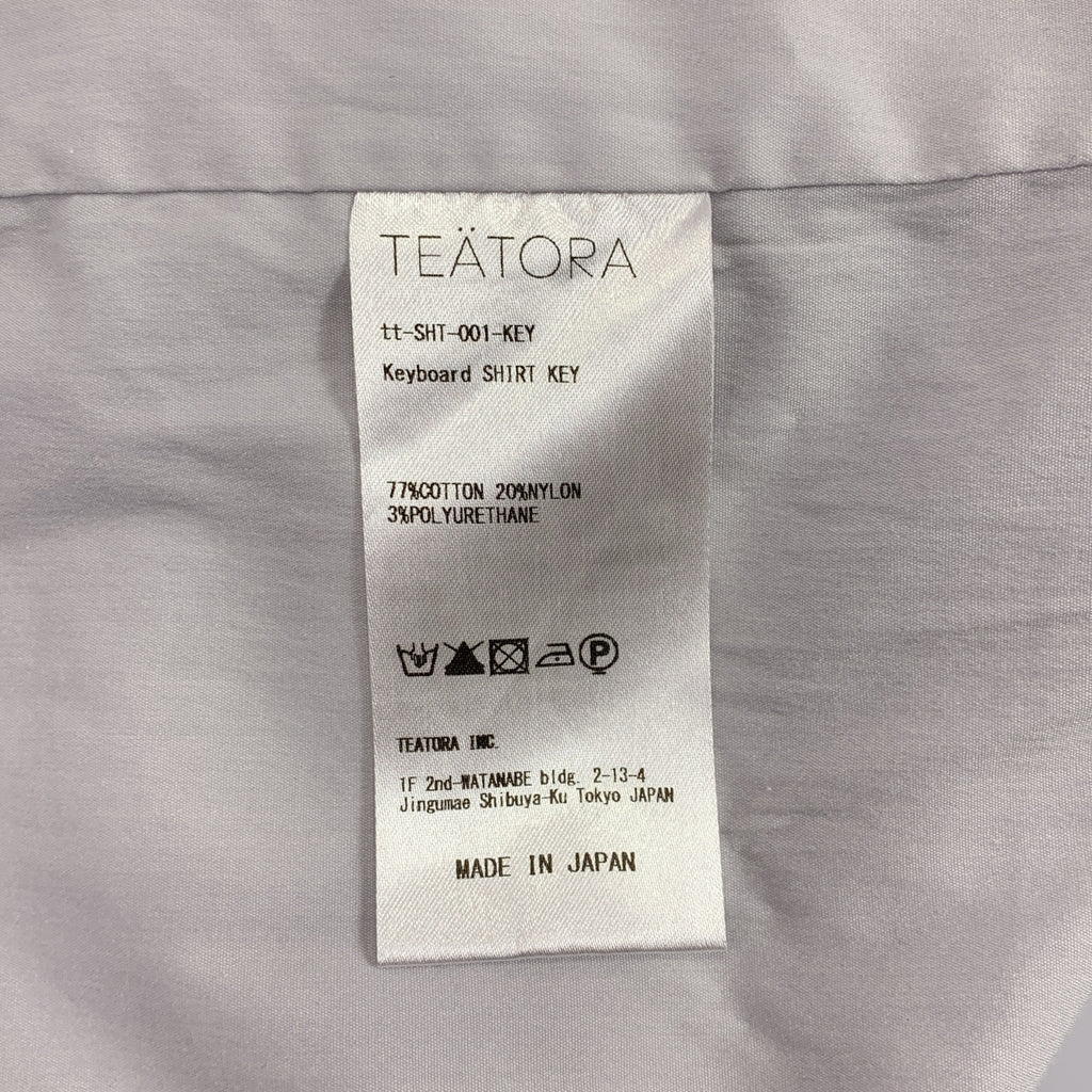 TEATORA / 테아트라 | Keybord Shirt KEY / 플라이 프론트 스트레치 오버 셔츠 | 5 | 남성