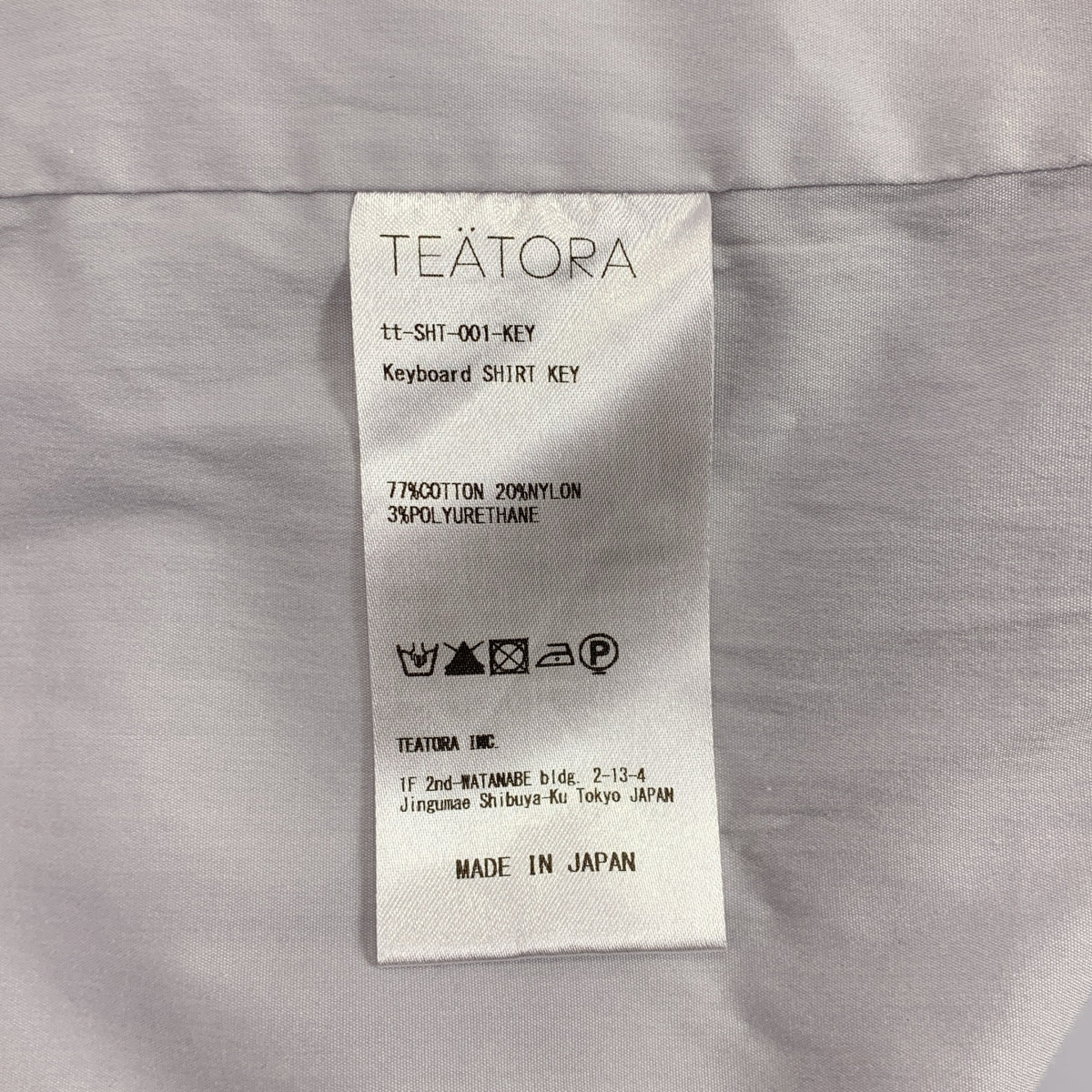 TEATORA / 테아트라 | Keybord Shirt KEY / 플라이 프론트 스트레치 오버 셔츠 | 5 | 남성