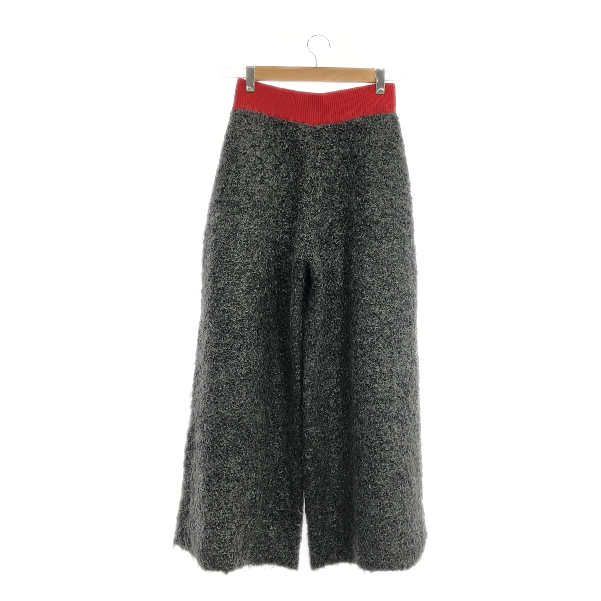 AKIRANAKA | Mohair blend loop tweed knit wide pants | 36 | Women's