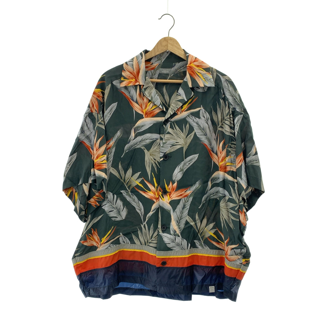 kolor BEACON / 컬러 비콘 | 2021SS | 레이온 나일론 전환 알로하 무늬 오픈 컬러 반소매 셔츠 | 2 | 남성