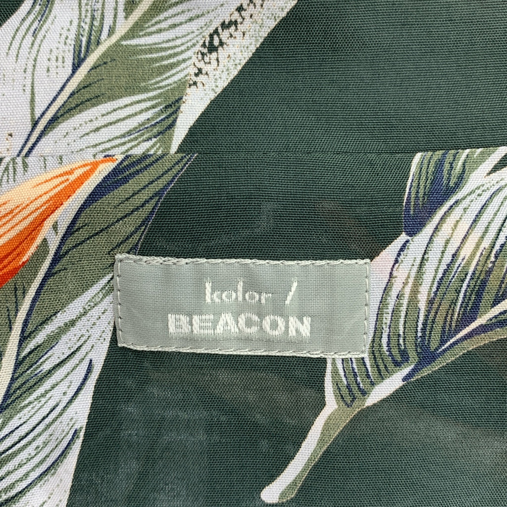 kolor BEACON / 컬러 비콘 | 2021SS | 레이온 나일론 전환 알로하 무늬 오픈 컬러 반소매 셔츠 | 2 | 남성
