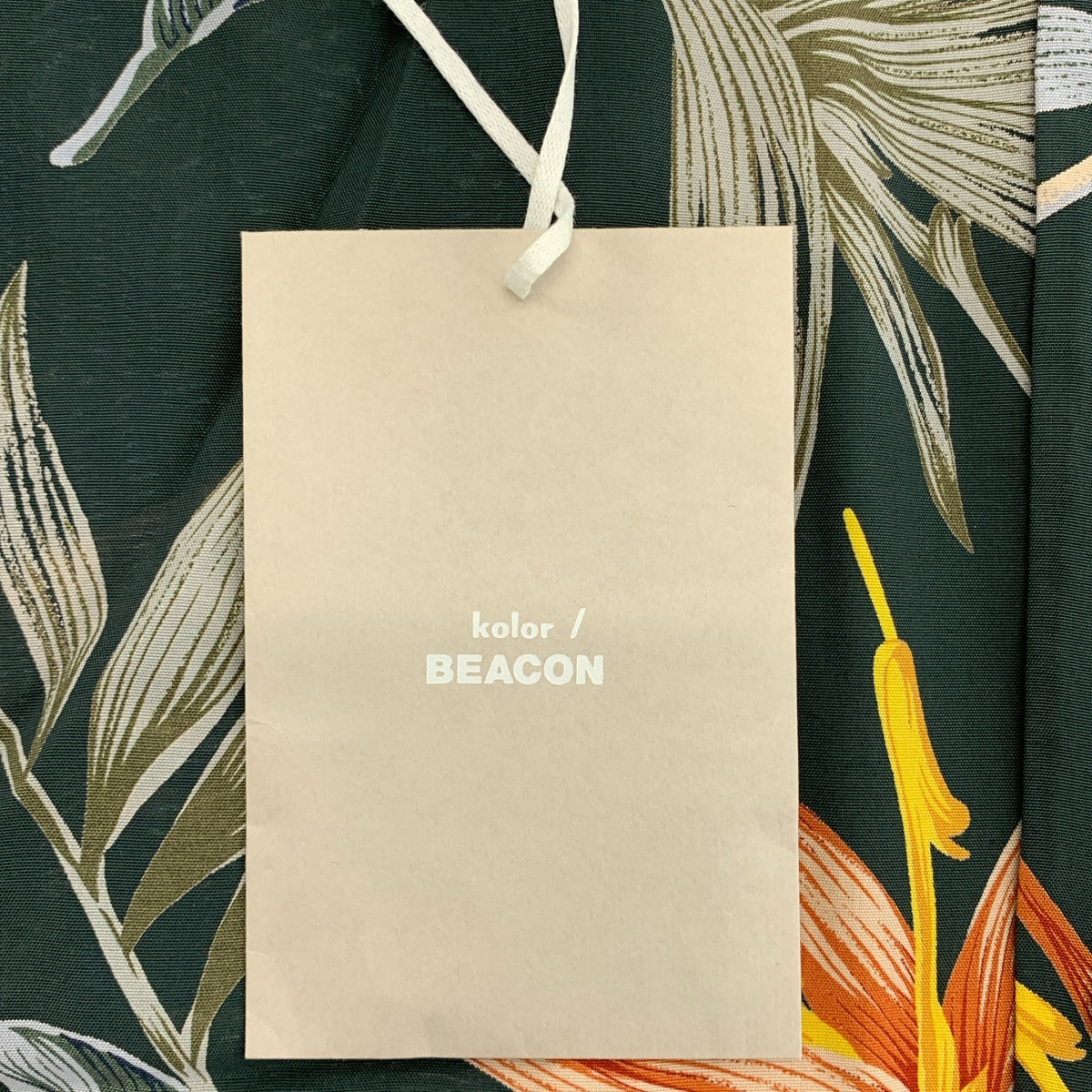 kolor BEACON / 컬러 비콘 | 2021SS | 레이온 나일론 전환 알로하 무늬 오픈 컬러 반소매 셔츠 | 2 | 남성