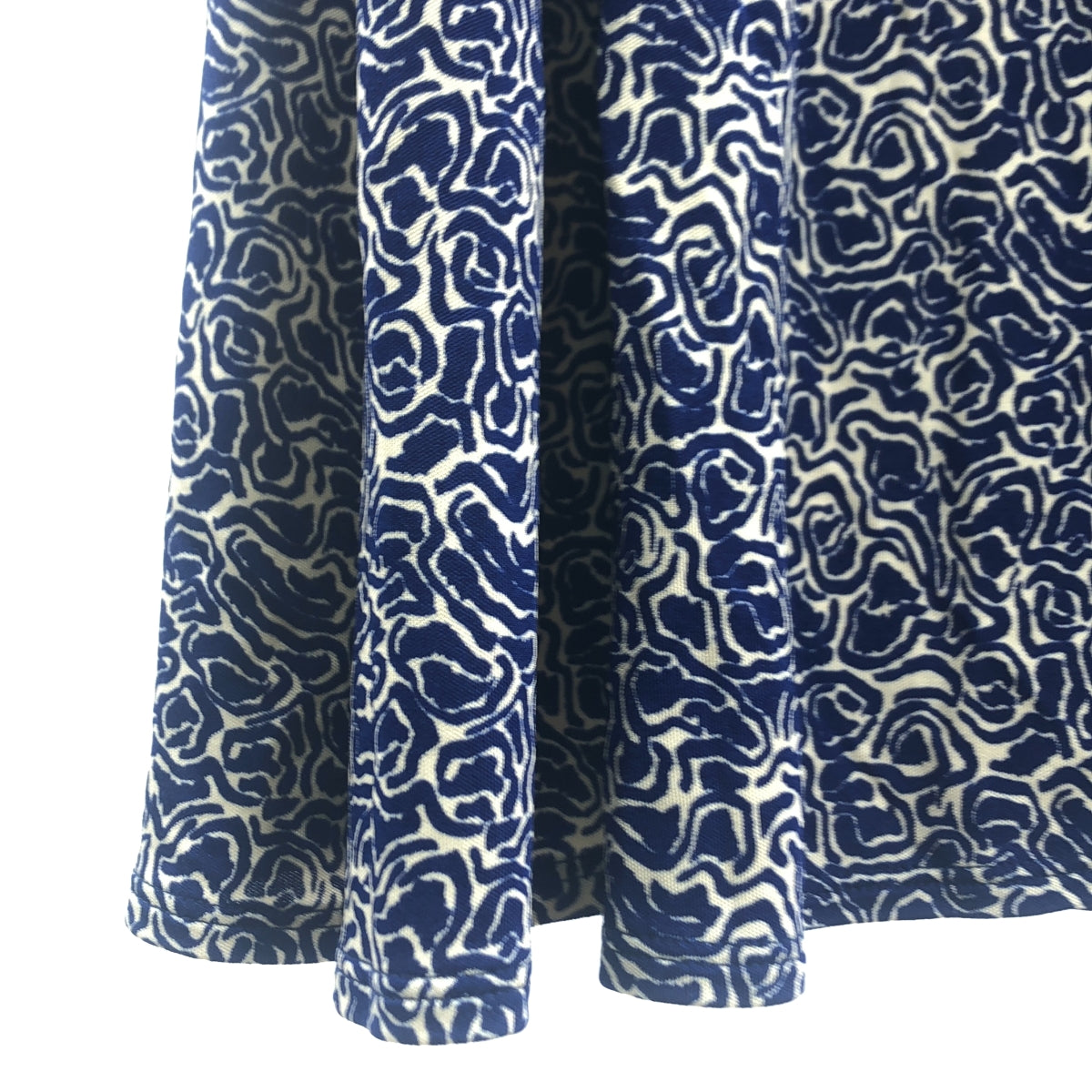 Rodebjer | INEC SWIRL SKIRT 印花黏膠半身裙 | XS | 海軍藍 | 女款