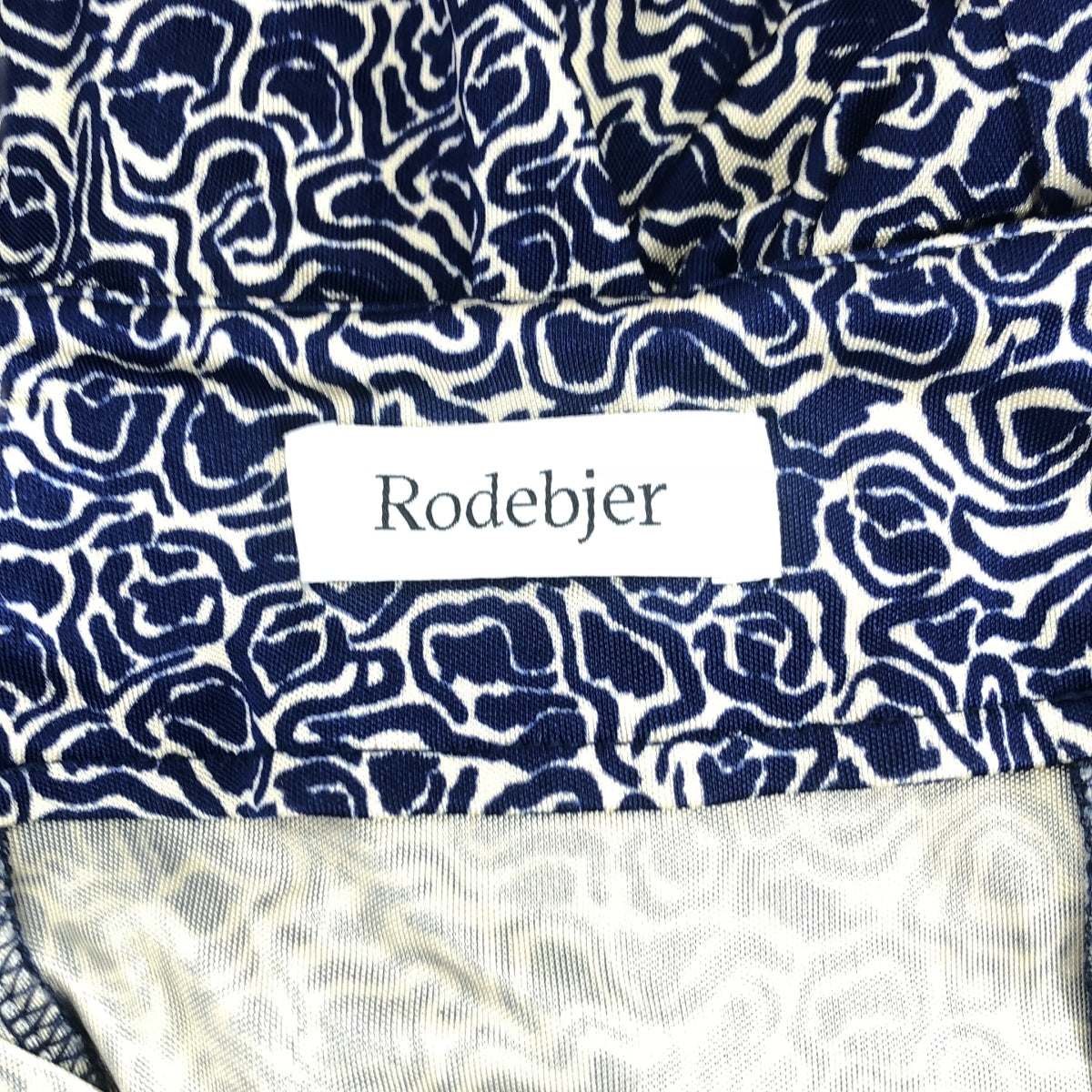 Rodebjer / ロデビエ | INEC SWIRL SKIRT 総柄 ビスコース スカート | XS | ネイビー | レディース
