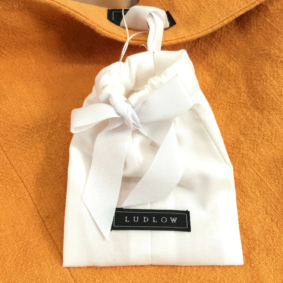 【新品】  LUDLOW / ラドロー | リネンコットン 変形 キャミソール ワンピース | 1 | オレンジ | レディース