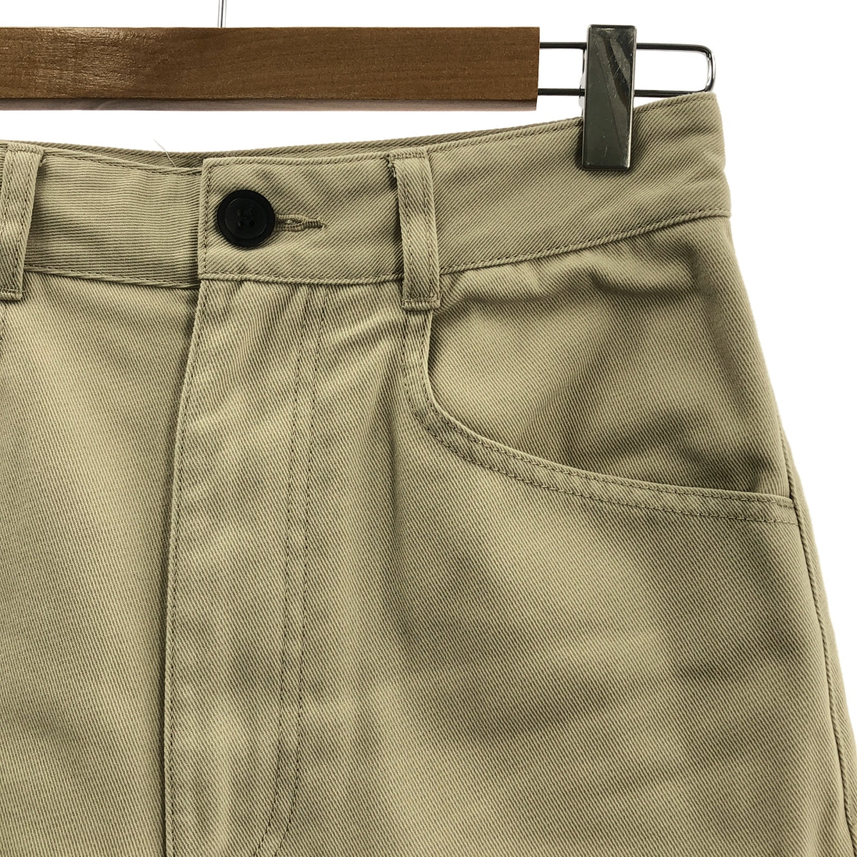 [狀況極佳] GALERIE VIE | 2025SS | Dry Katsuragi 五袋褲 | 尺寸 34 | 淺米色 | 女款