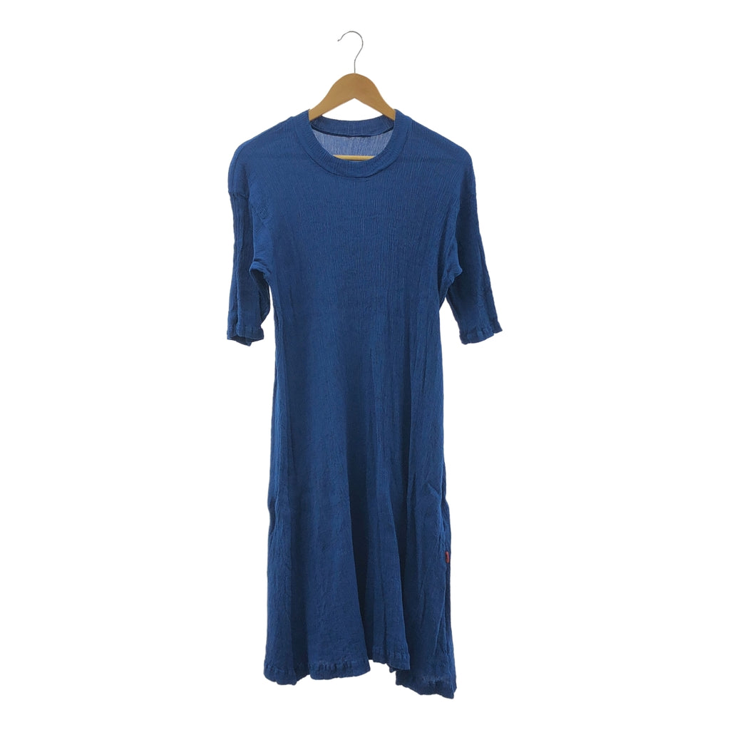 HaaT ISSEY MIYAKE / 하트 잇세이 미야케 | 주름 가공 크루 넥 플레어 롱 원피스 | 2 |