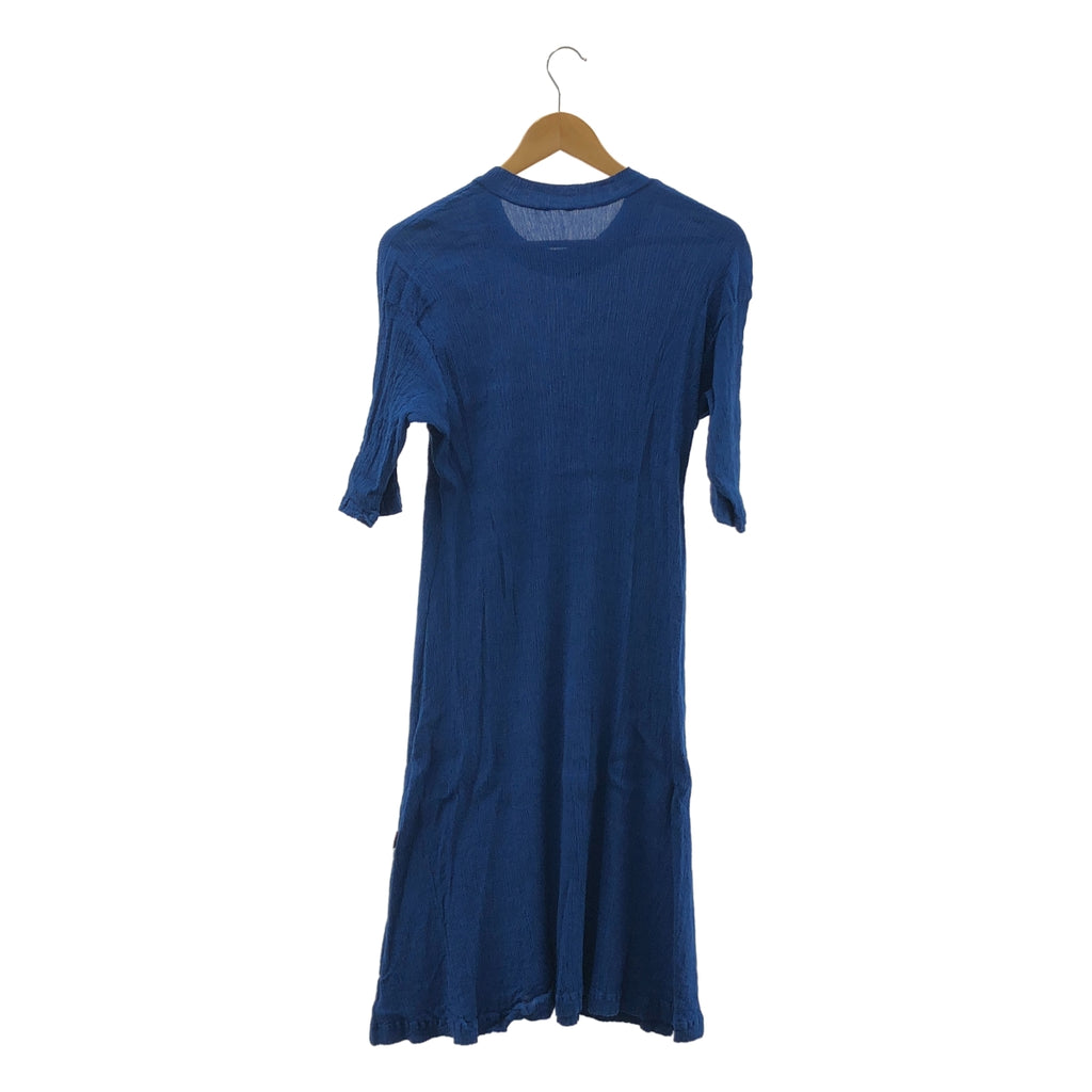 HaaT ISSEY MIYAKE / 하트 잇세이 미야케 | 주름 가공 크루 넥 플레어 롱 원피스 | 2 |