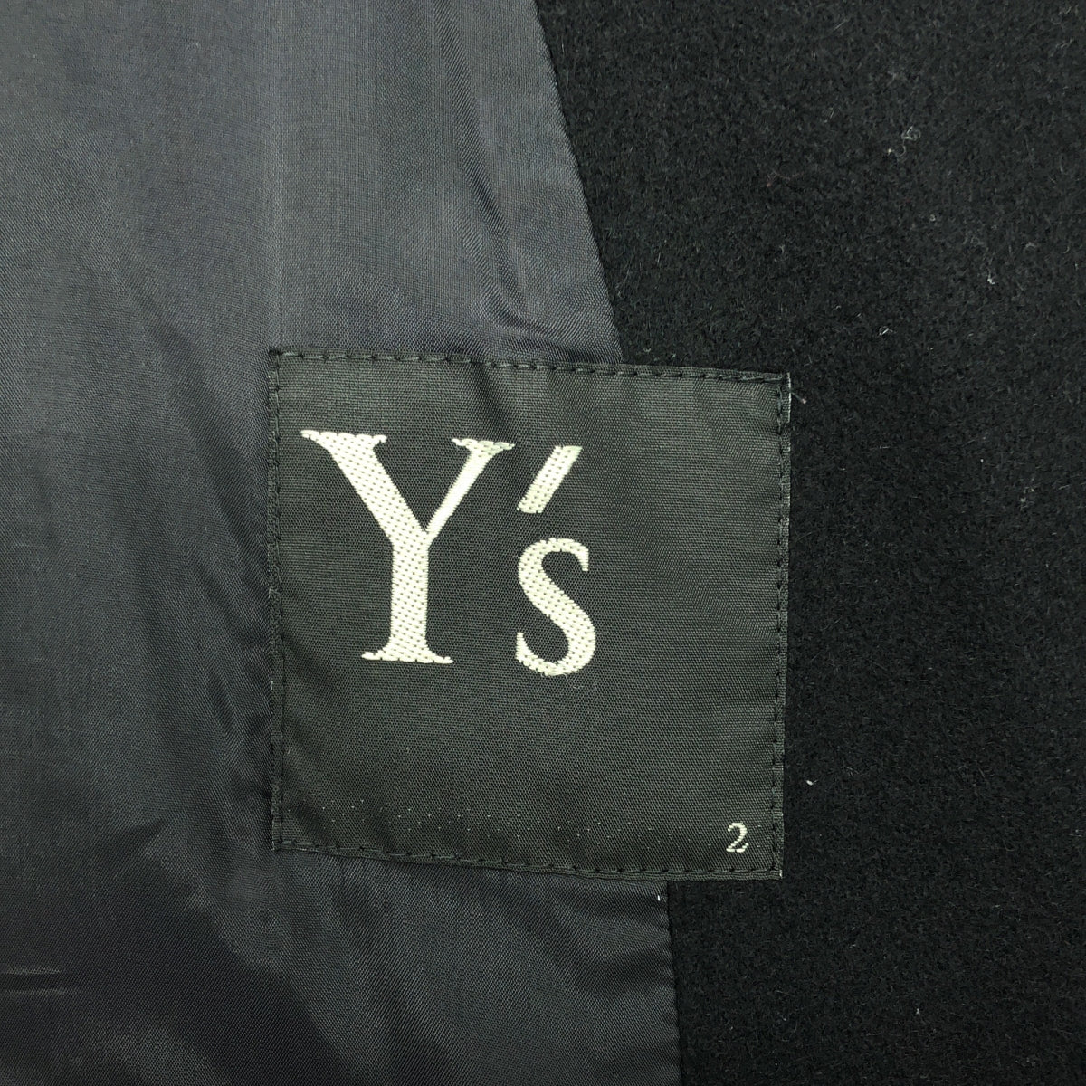 Y's / ワイズヨウジヤマモト | ウール アンゴラ カットオフ オーバーサイズ コート | 2 | ブラック | レディース