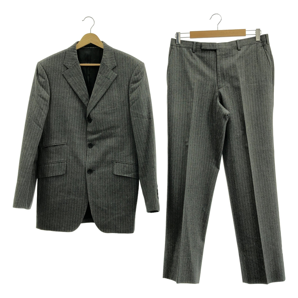 BURBERRY BLACK LABEL / バーバリーブラックレーベル | セットアップ / ウール ストライプ テーラードジャケット スラックス | 38 | メンズ