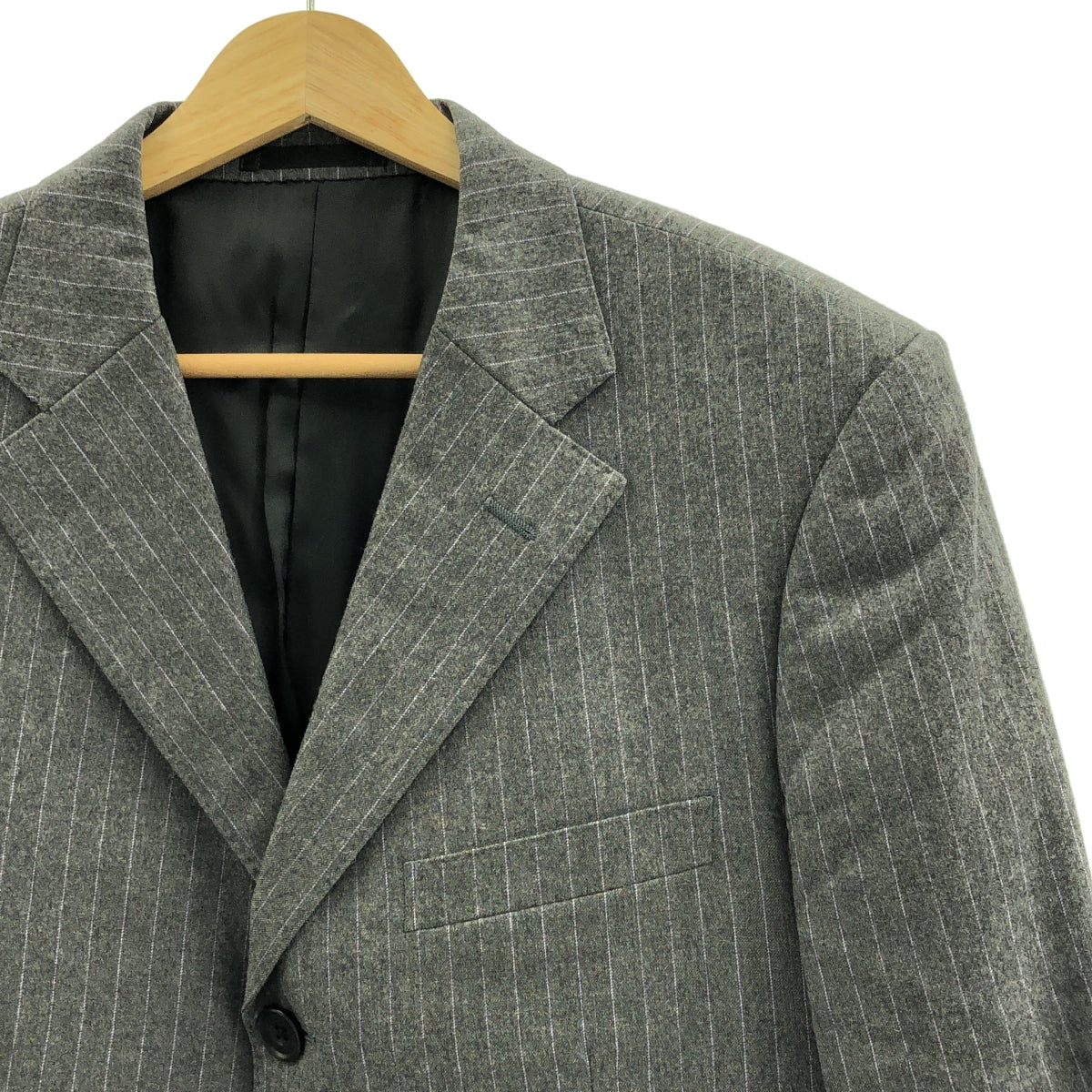 BURBERRY BLACK LABEL / バーバリーブラックレーベル | セットアップ / ウール ストライプ テーラードジャケット スラックス | 38 | メンズ