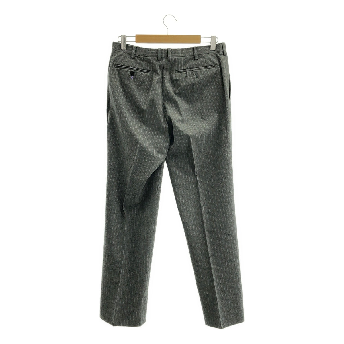 BURBERRY BLACK LABEL / バーバリーブラックレーベル | セットアップ / ウール ストライプ テーラードジャケット スラックス | 38 | グレー / パープル | メンズ