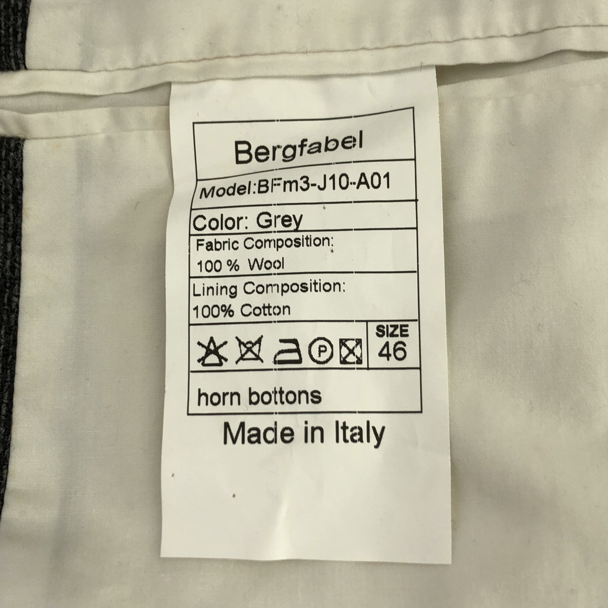 Bergfabel / バーグファベル | ウール 3B チロルジャケット | 46 | メンズ