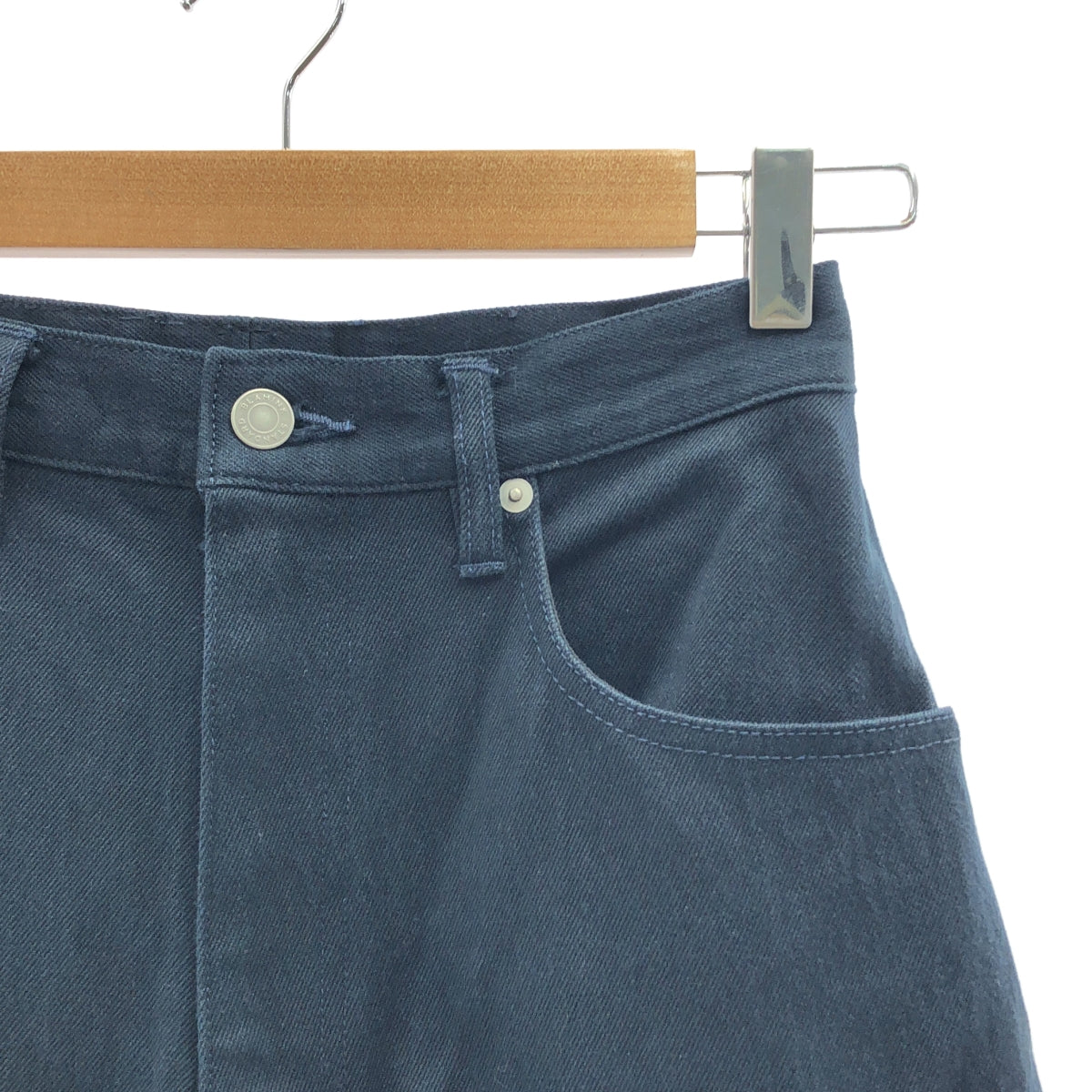 BLAMINK | 後口袋直筒褲 | 36碼 | 海軍藍 | 女款