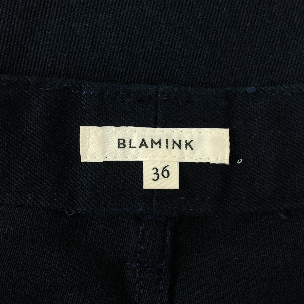 BLAMINK / ブラミンク | バックポケット ストレートパンツ | 36 | ネイビー | レディース