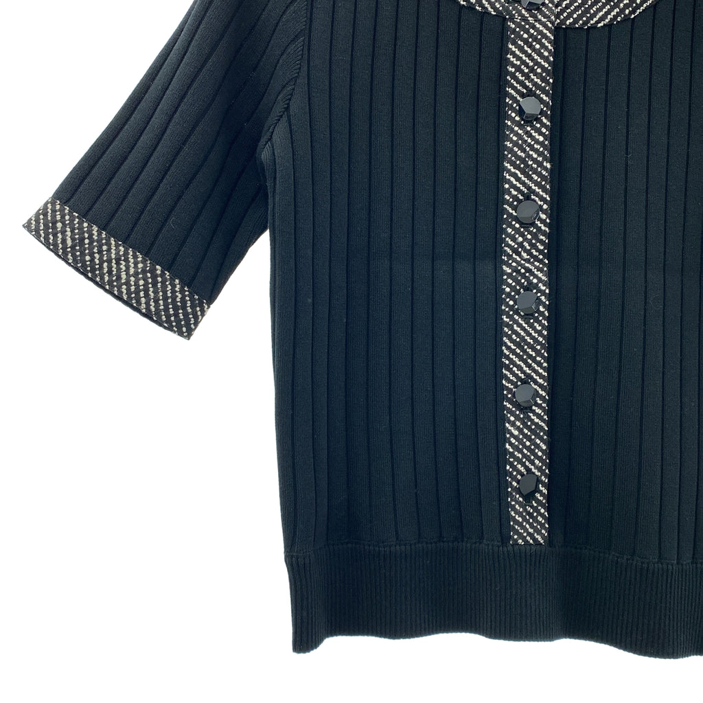 Rene | 羅紋短袖開襟衫 | 尺寸 36 |