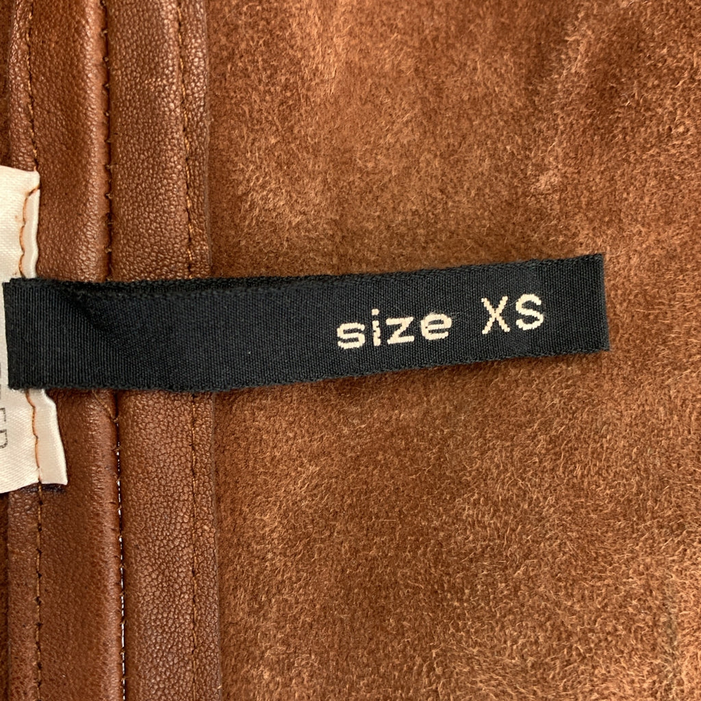 【美品】  FRANK LEDER / フランクリーダー | 羊革 ラムレザー メタルボタン シャツ ジャケット | XS | ダークブラウン | メンズ