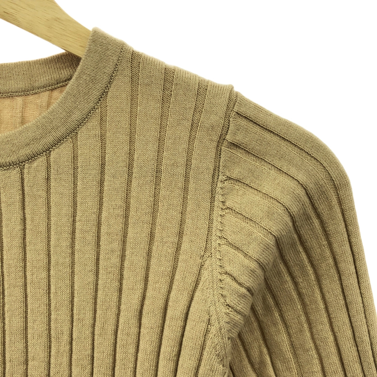 RHC Ron Herman / 알 에이치 실론 허먼 | 울 리브 크루넥 니트 | XS | 베이지 | 여성