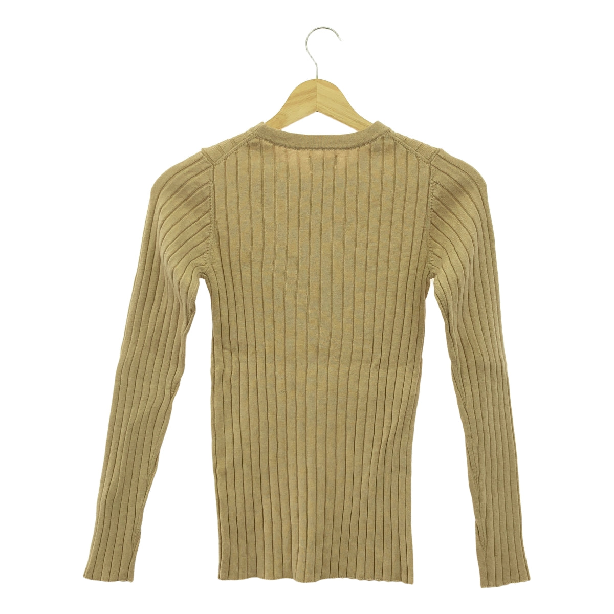 RHC Ron Herman / 알 에이치 실론 허먼 | 울 리브 크루넥 니트 | XS | 베이지 | 여성