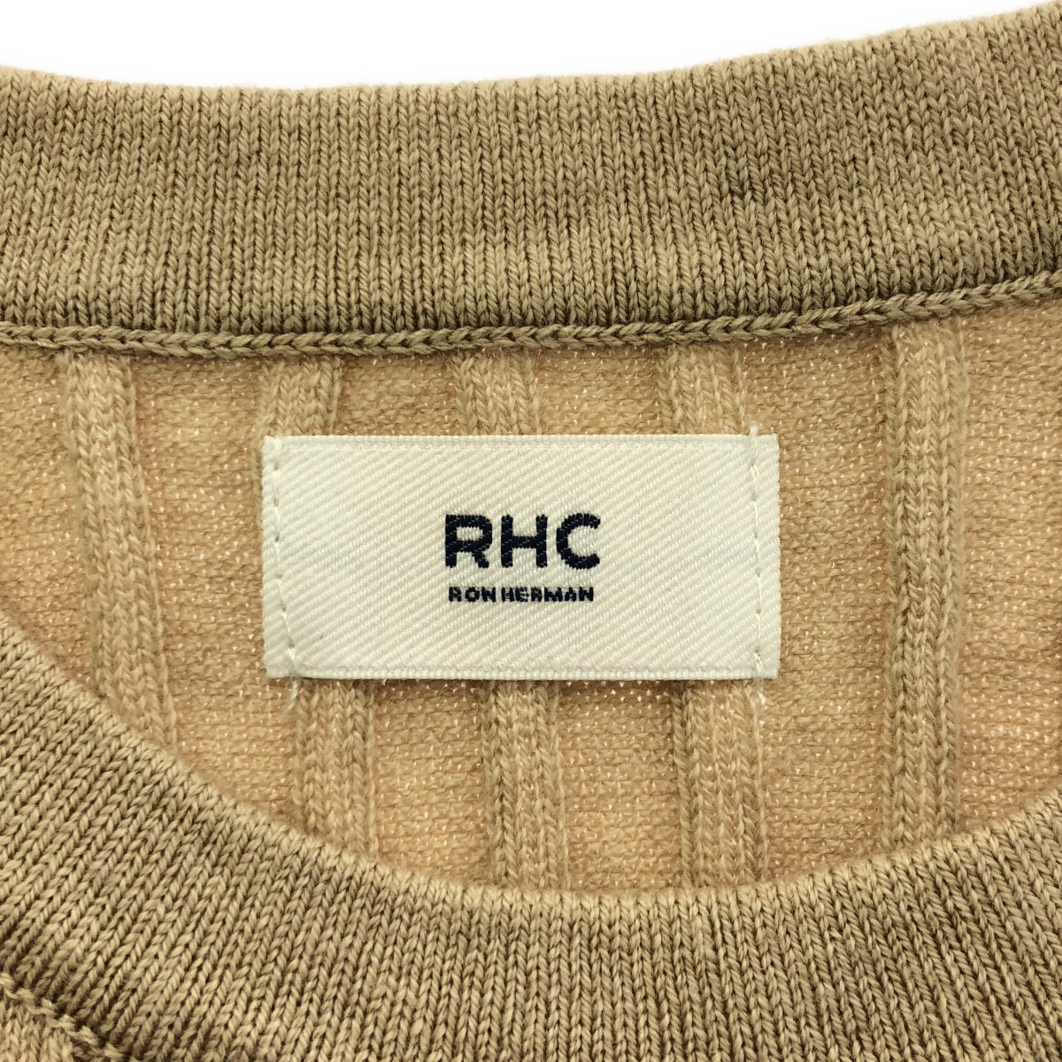 RHC Ron Herman / アールエイチシーロンハーマン | ウール リブ クルーネックニット | XS | ベージュ | レディース