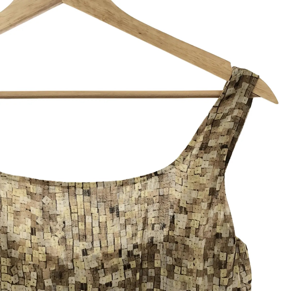 GILMAR / 질마르 | 총 무늬 프린트 슬리브리스 캐미 원피스 / 총 안감 | 42 | 브라운 계열 | 여성