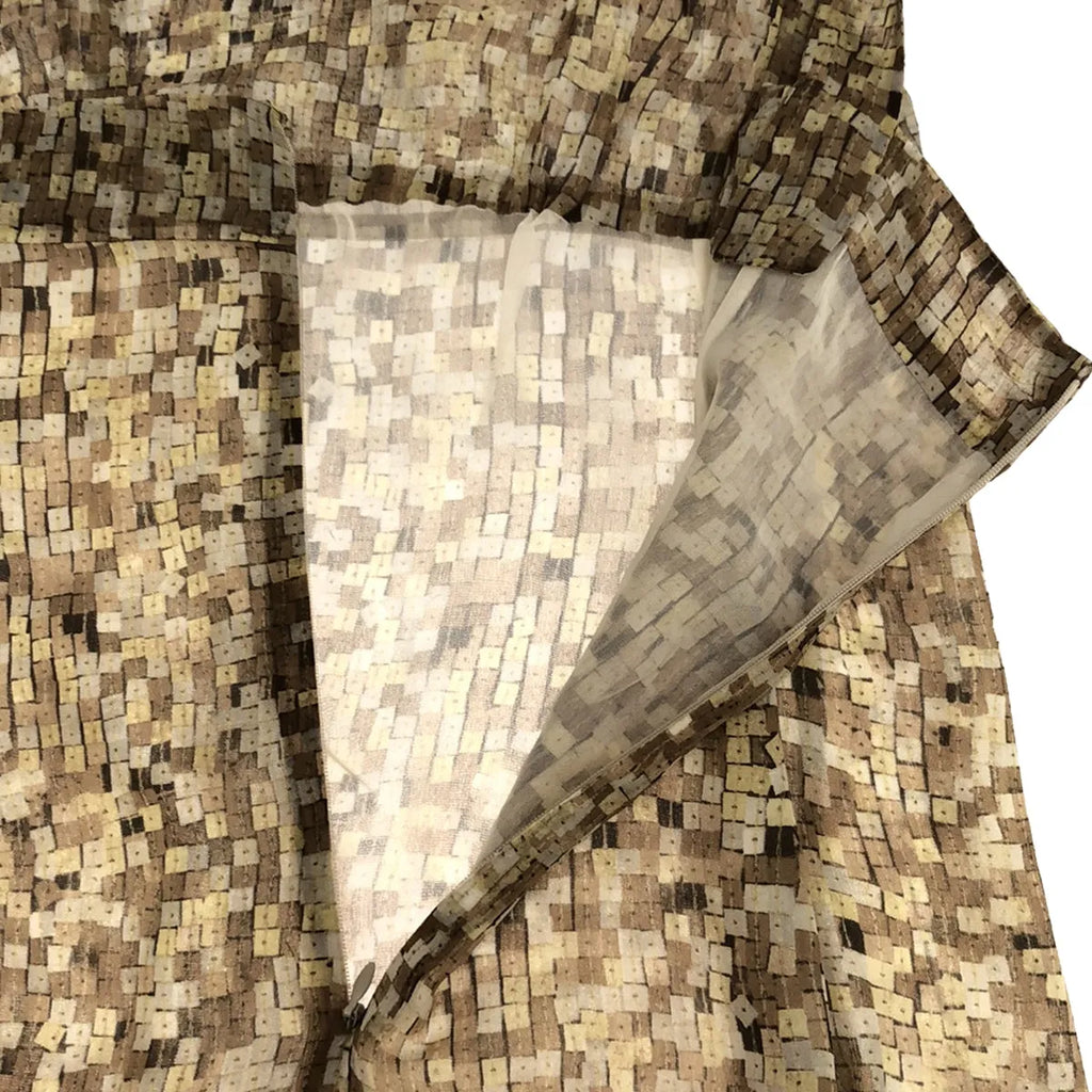 GILMAR / 질마르 | 총 무늬 프린트 슬리브리스 캐미 원피스 / 총 안감 | 42 | 브라운 계열 | 여성