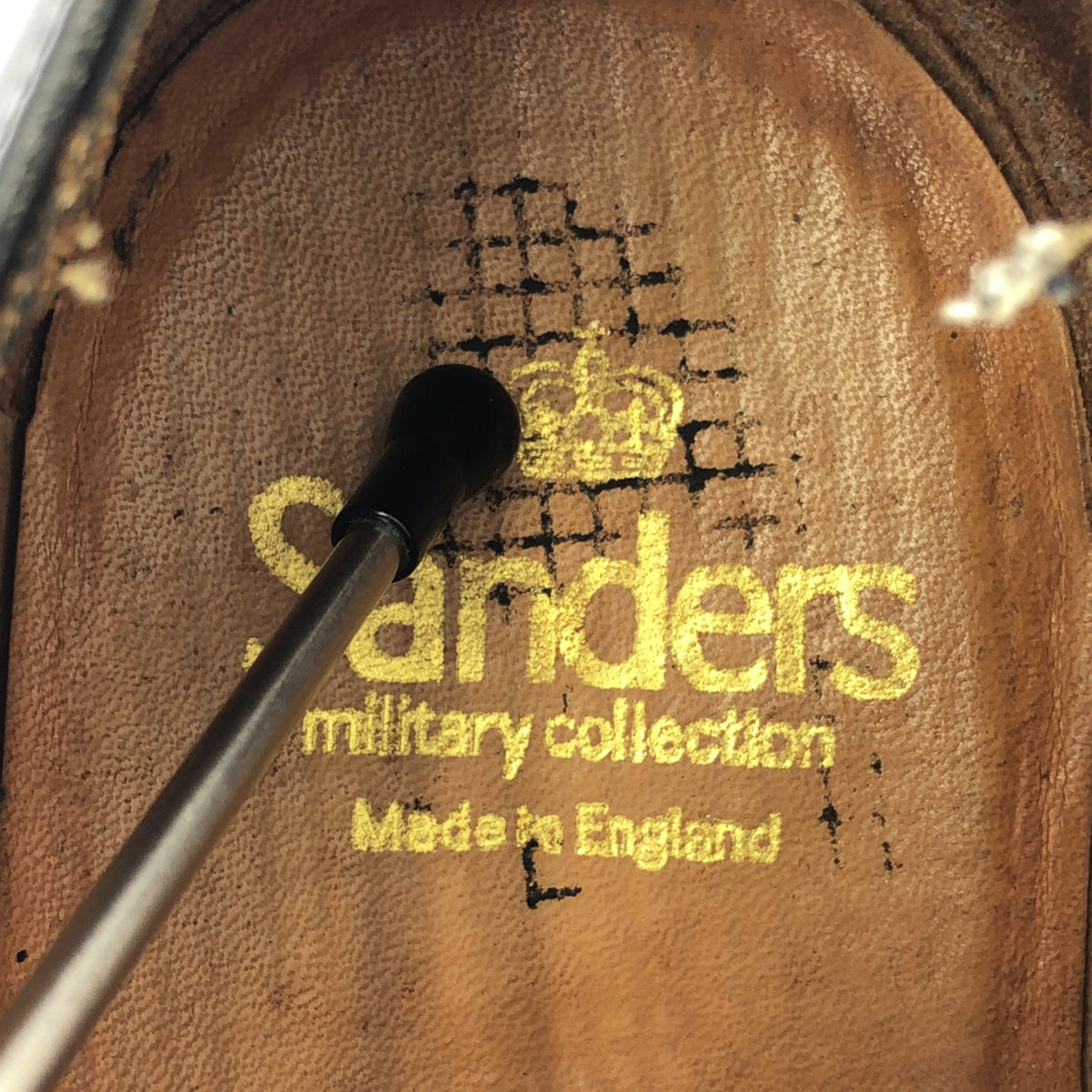 SANDERS / サンダース | 1129B Military Punched Cap Derby ミリタリー ストレートチップ レザー ダービーシューズ | 7 1/2 | ブラック | メンズ