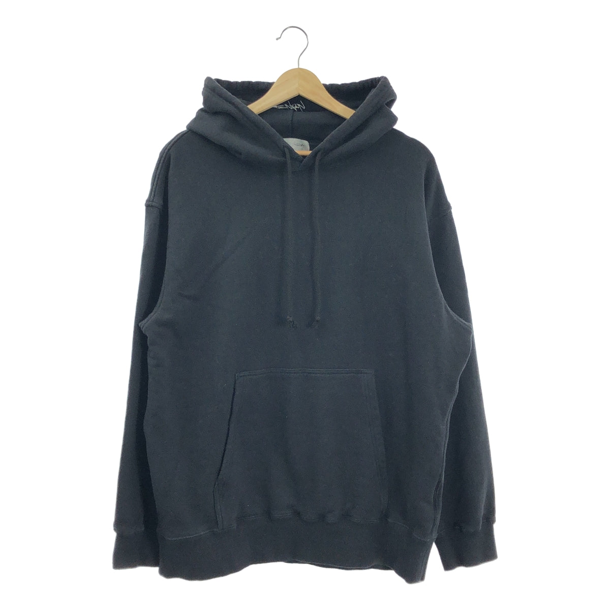 YOHJI YAMAMOTO POUR HOMME / ヨウジヤマモトプールオム | FLEECE SIGNATURE EMBROIDERY HOODIE シグネチャー 刺しゅう スウェットパーカー | 3 | ブラック | メンズ