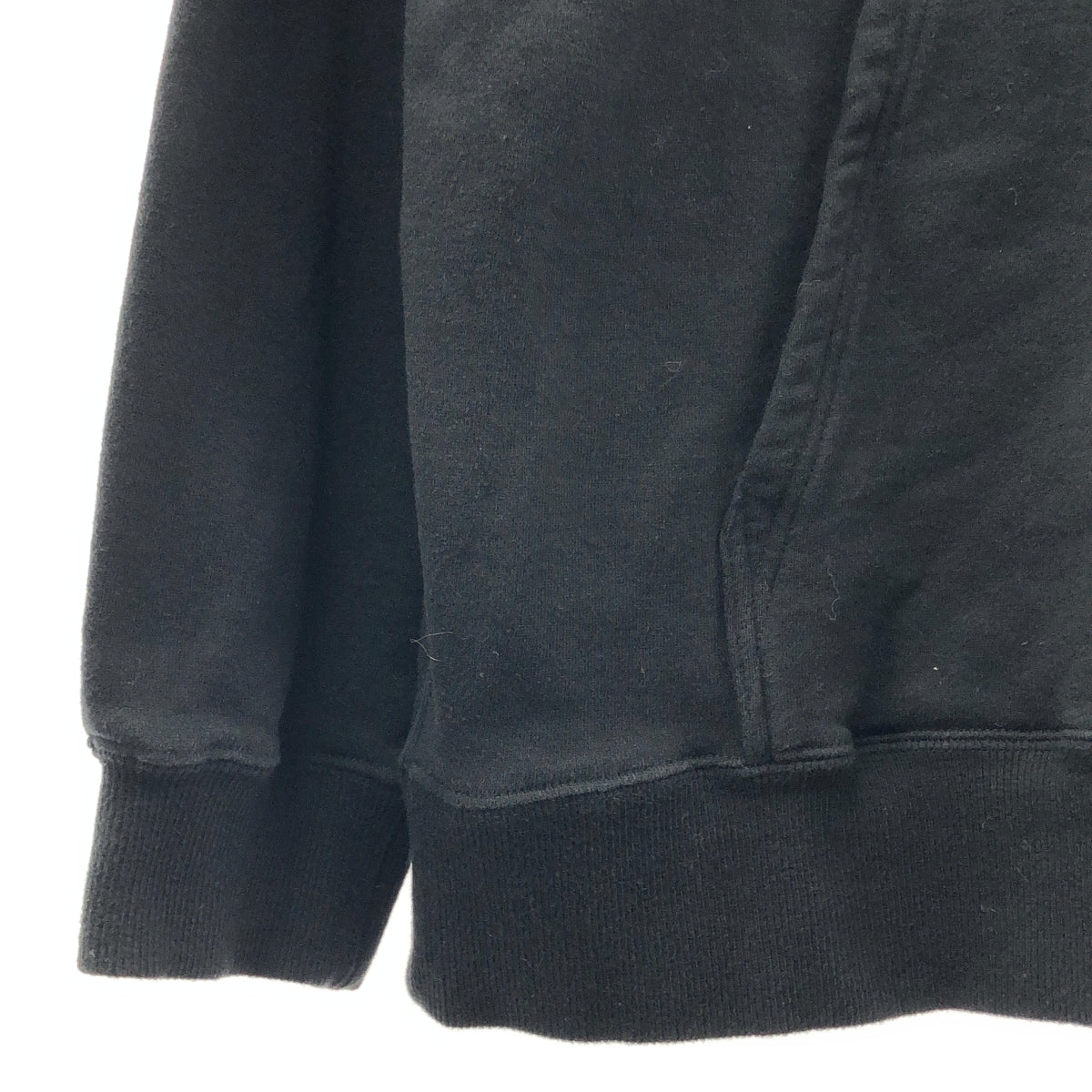 YOHJI YAMAMOTO POUR HOMME / ヨウジヤマモトプールオム | FLEECE SIGNATURE EMBROIDERY HOODIE シグネチャー 刺しゅう スウェットパーカー | 3 | ブラック | メンズ