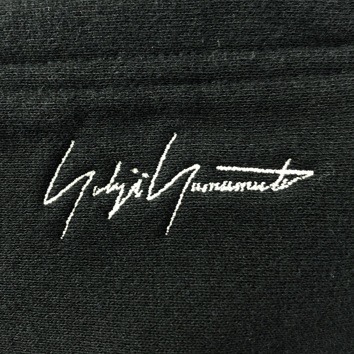 YOHJI YAMAMOTO POUR HOMME / ヨウジヤマモトプールオム | FLEECE SIGNATURE EMBROIDERY HOODIE シグネチャー 刺しゅう スウェットパーカー | 3 | ブラック | メンズ