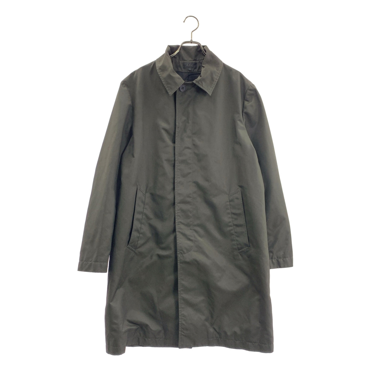 A.P.C. / 아페쎄 | 폴리에스테르 스탠드 카라 코트 | 1 | 카키 | 남성