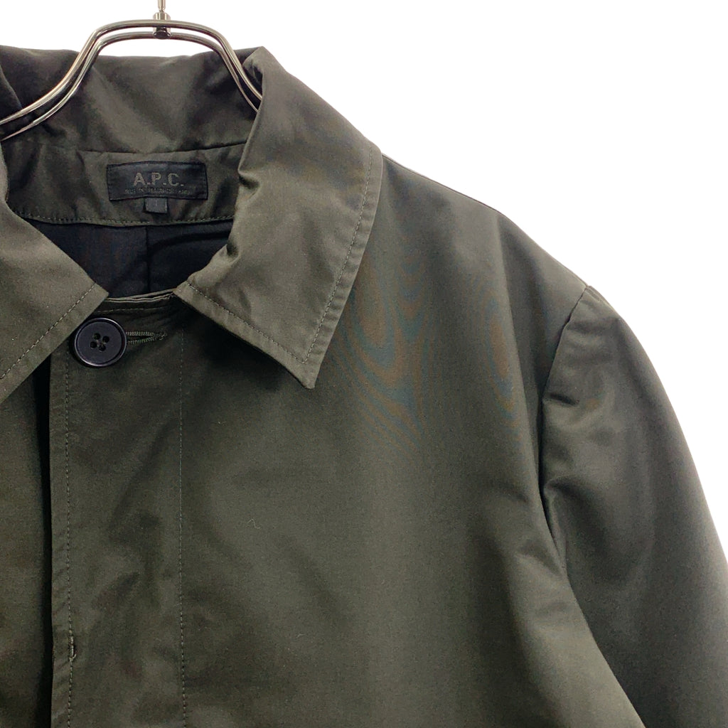 A.P.C. / 아페쎄 | 폴리에스테르 스탠드 카라 코트 | 1 | 카키 | 남성