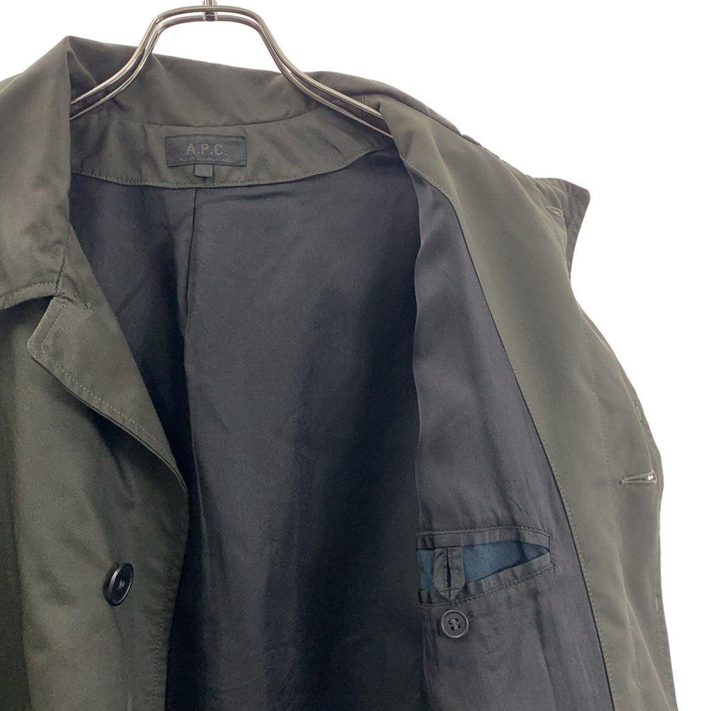 A.P.C. / 아페쎄 | 폴리에스테르 스탠드 카라 코트 | 1 | 카키 | 남성