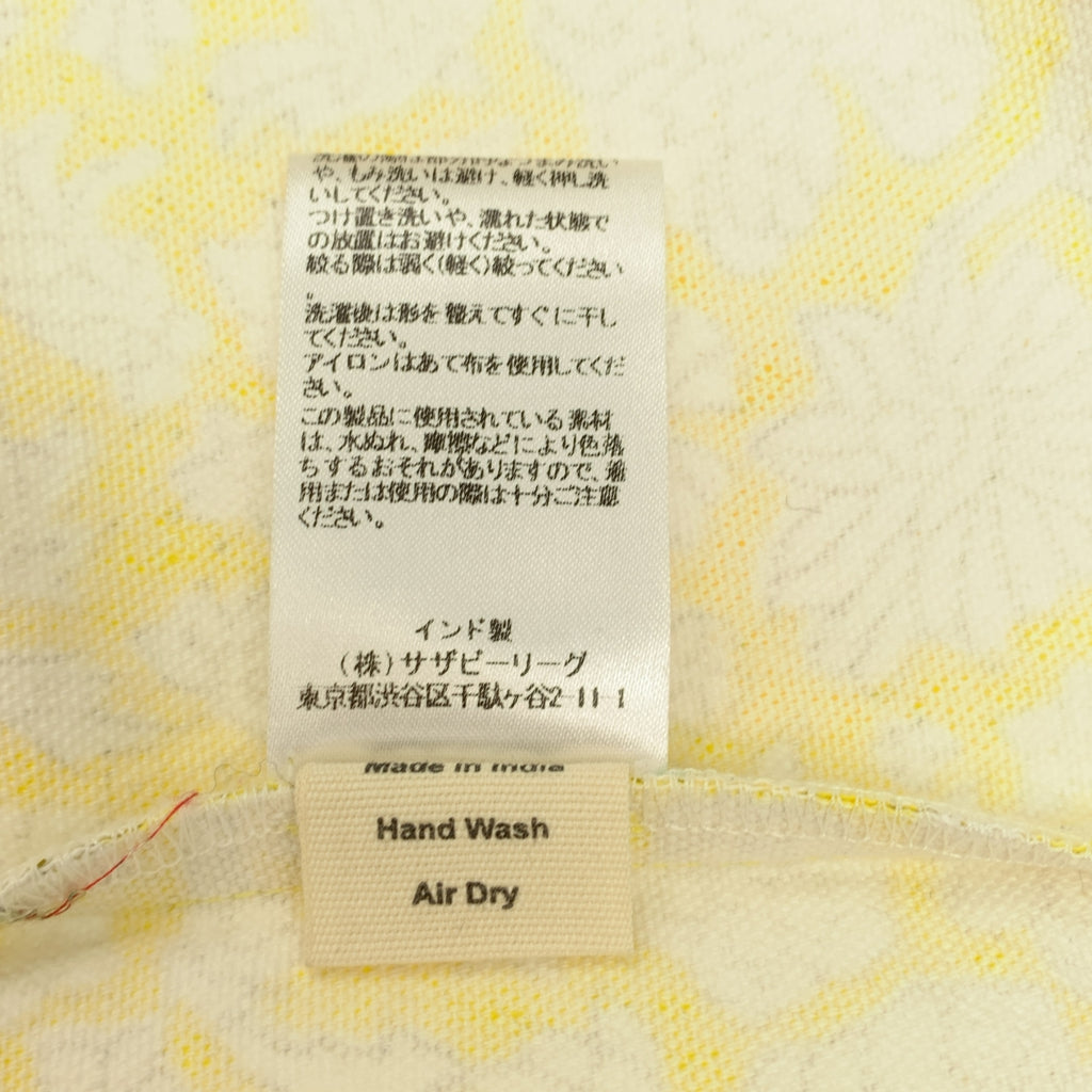 SZ Blockprints / 에스젯 블록 프린트 | × Ron Herman / 론허먼 Nila Print Skirt / 총무늬 플라워 백 Zip 슬릿 스커트 | S | 옐로우 | 여성