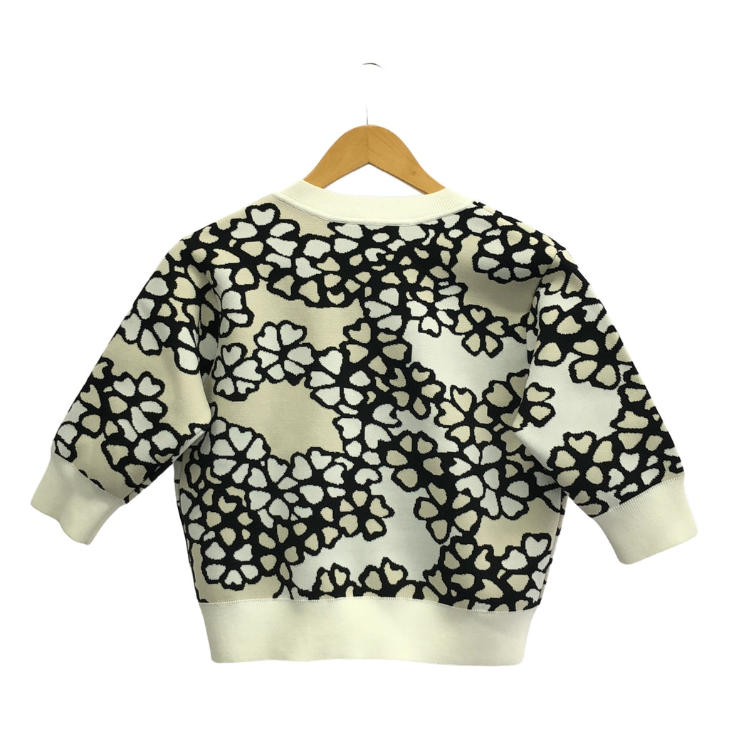 3.1 Phillip Lim | V領花針織套頭衫 | XS |白色/黑色/象牙色 |女性的