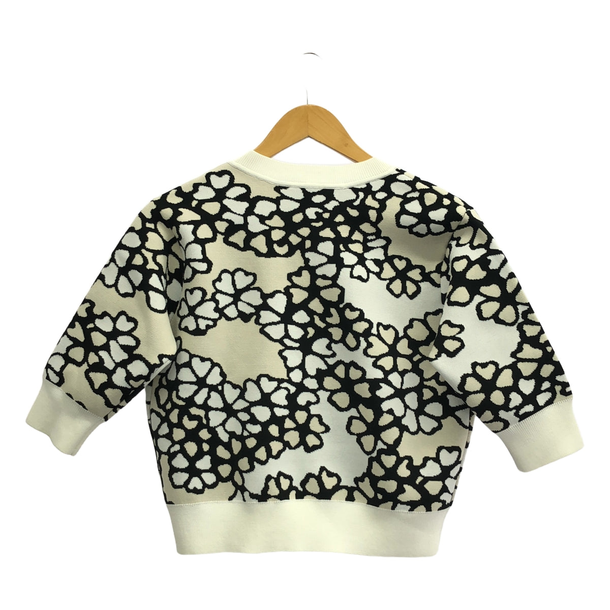 3.1 Phillip Lim | V領花針織套頭衫 | XS |白色/黑色/象牙色 |女性的