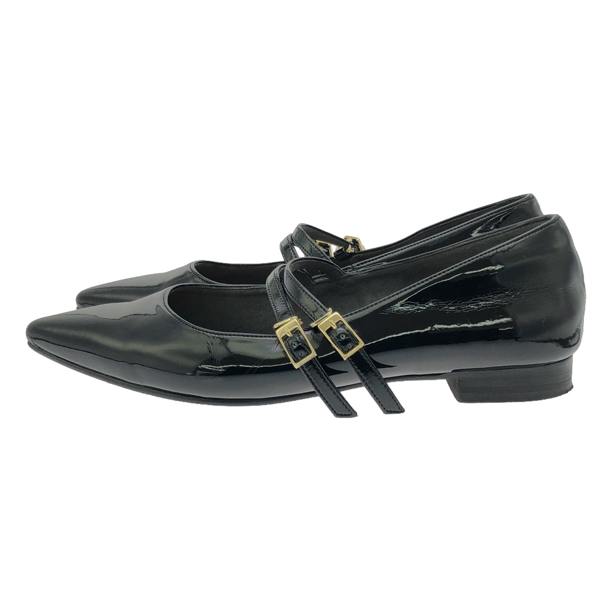 OHGA / Oga | Double Strap Pumps | 36 1/2 | Black | Women's