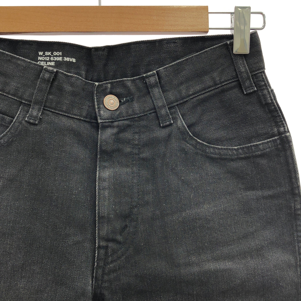 CELINE / セリーヌ | W_SK_001 コットン ストレッチ スキニー デニムパンツ | 26 | ブラック | レディース