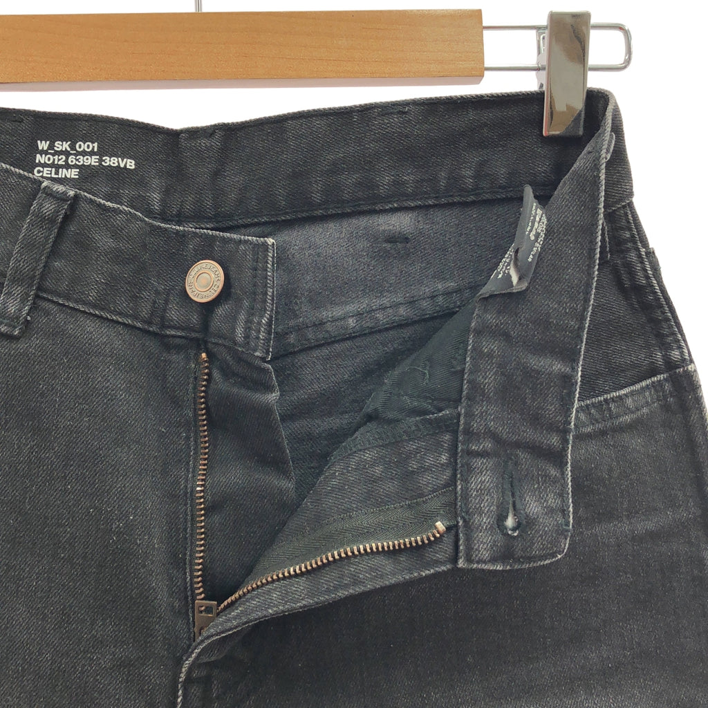 CELINE / セリーヌ | W_SK_001 コットン ストレッチ スキニー デニムパンツ | 26 | ブラック | レディース