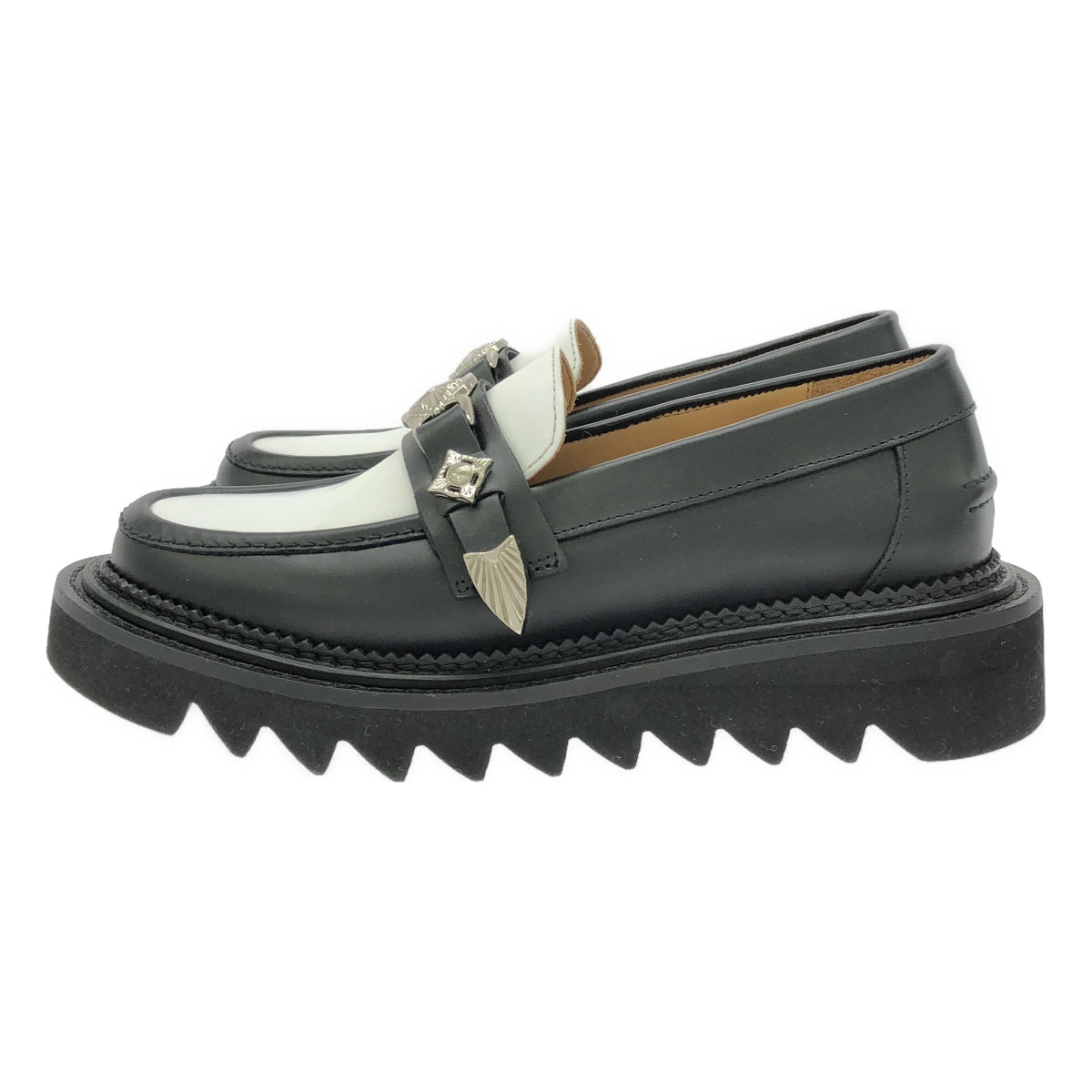 TOGA PULLA | Shark sole loafer metal plate loafers | 38 | Women's