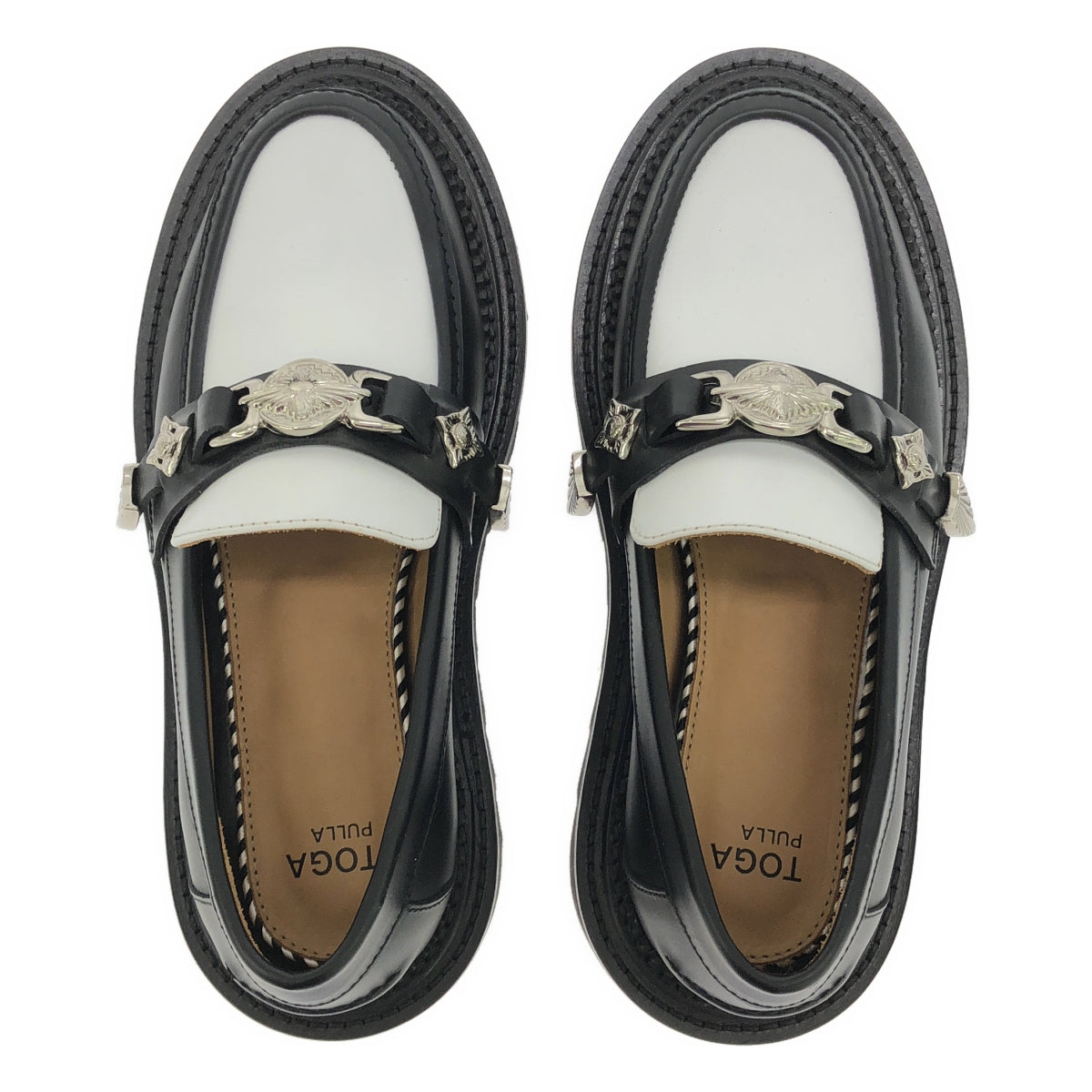 TOGA PULLA | Shark sole loafer metal plate loafers | 38 | Women's