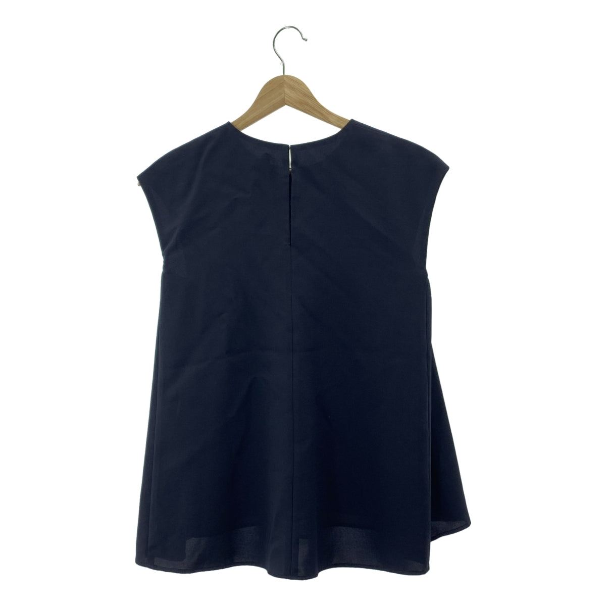 [類似新品] Tomorrowland BALLSEY | 2020 春夏系列 | 三件套：舒適彈性無領外套、襯裡襯衫與褶襉褲 | 尺寸 36 | 海軍藍 | 女款