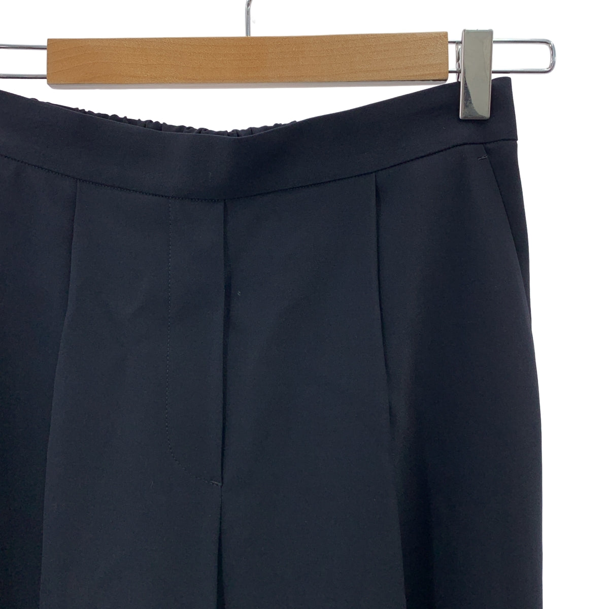 [類似新品] Tomorrowland BALLSEY | 2020 春夏系列 | 三件套：舒適彈性無領外套、襯裡襯衫與褶襉褲 | 尺寸 36 | 海軍藍 | 女款