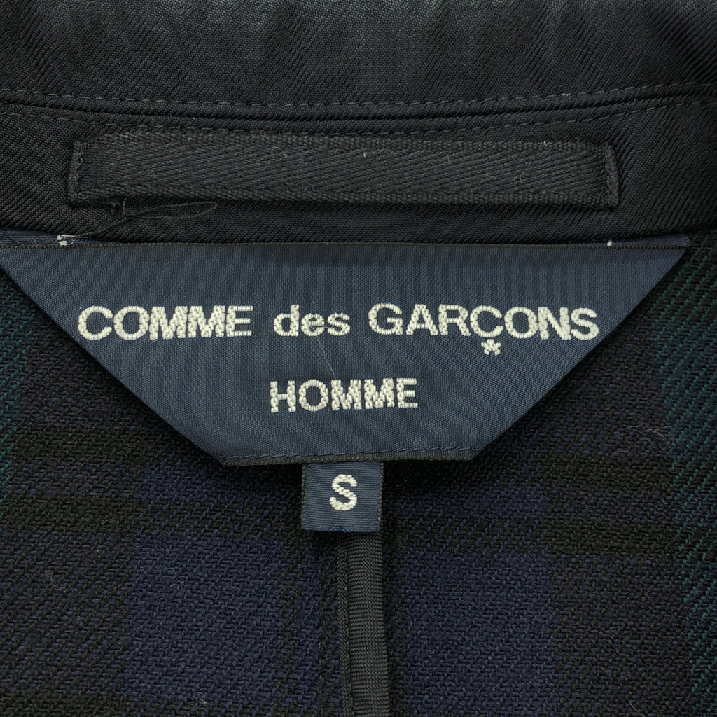 COMME des GARCONS HOMME / 콤데 갤슨 옴므 | 2006AW | IN 블랙 시계 금 버튼 블레이저 | S | 네이비 | 남성