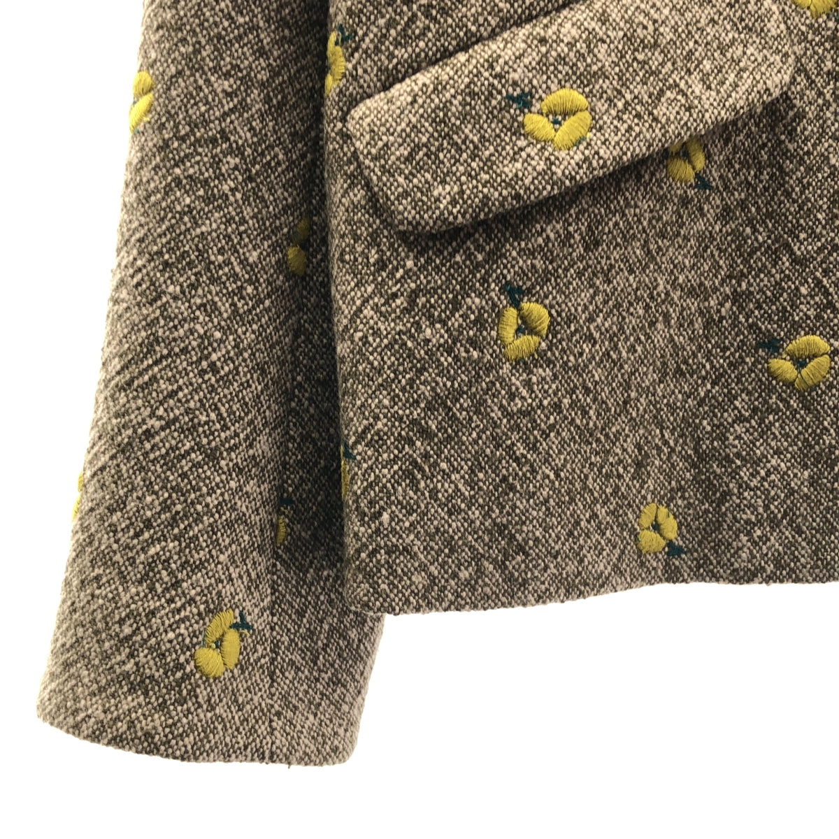 mina perhonen / ミナペルホネン | 2019AW | ohayo フラワー刺しゅう ウール ジャケット | 38 | レディース